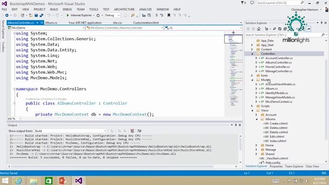 Building Responsive UI with Bootstrap - Part 7 - by millionlights смотреть онлайн