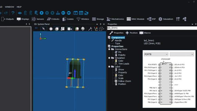 2- Blinking an LED | Arduino with Flowcode Tutorial смотреть онлайн
