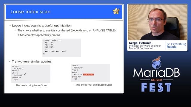 Optimizer Trace walkthrough - Sergei Petrunia - MariaDB Server Fest 2020 смотреть онлайн
