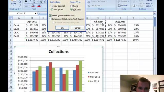 Excel Video 84 Adding Noncontiguous Data to a Chart смотреть онлайн