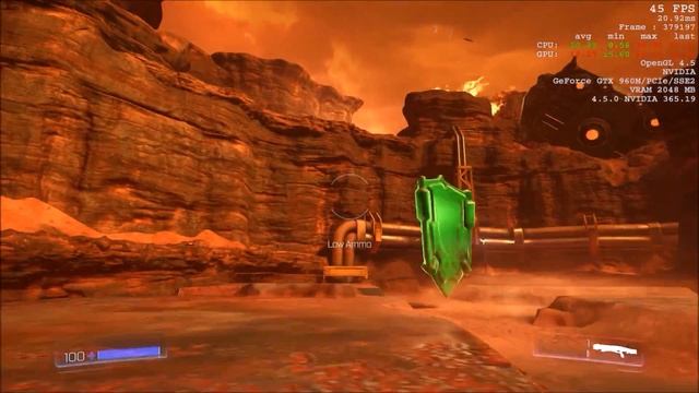 DOOM on Nvidia GeForce GTX 960M 2GB GDDR5 (Lenovo Ideadpad Y700 Notebook) смотреть онлайн