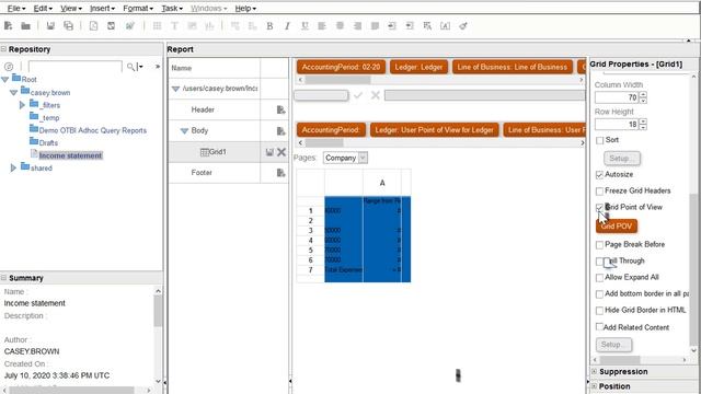 General Ledger | 4-Set User and Grid Point of Views for a Financial Reporting Report смотреть онлайн
