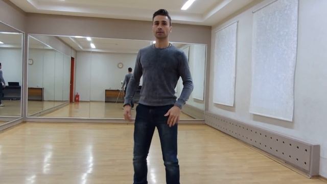 Клубные танцы для мужчин. Правильная работа колена. смотреть онлайн