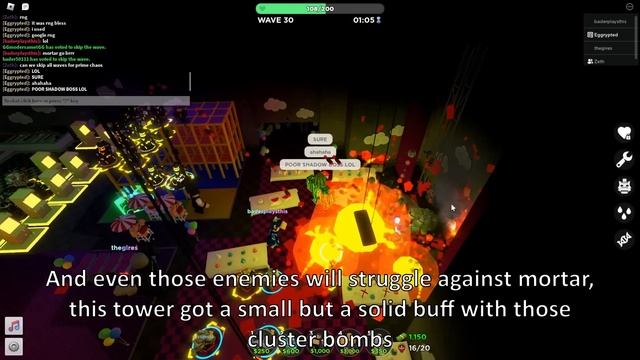 MORTAR'S Cluster Bombs REWORK Review, Mortar Is Actually OP! ||Tower Defense Simulator смотреть онлайн