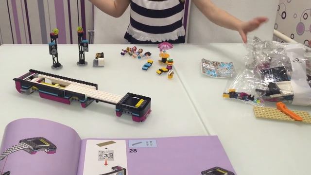 Поп звезда: гастроли конструктор Лего 41106 распаковка LEGO Friends