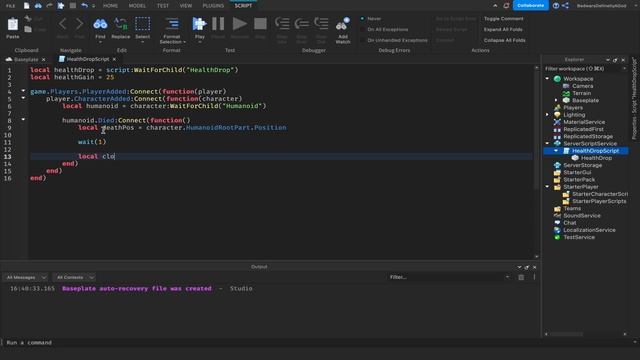 How To Make a HEALTH DROP (Roblox Studio) смотреть онлайн