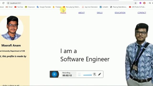 Simple User Profile With React.js смотреть онлайн