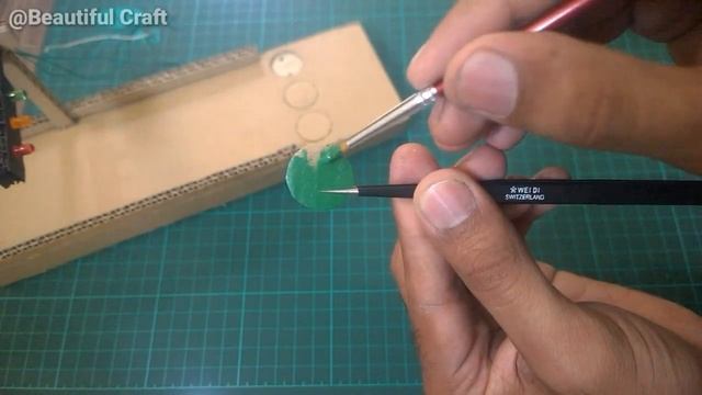 How to make traffic Signal Lights DIY | Traffic sign craft | school projects idea's смотреть онлайн