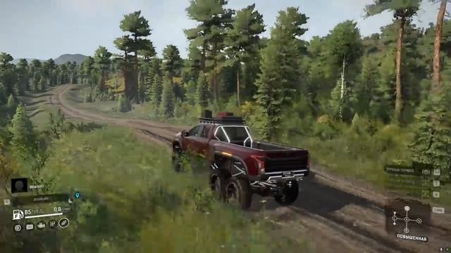 УСТРОИЛИ ГОНКИ ПО БЕЗДОРОЖЬЮ НА NISSAN TITAN 6X6! КТО БЫСТРЕЕ ДОБЕРЕТСЯ ДО ТОЧКИ! SNOWRUNNER Моды! смотреть онлайн