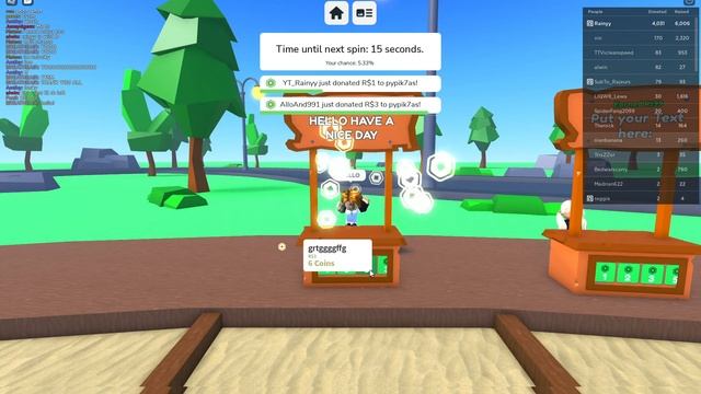 Donating Robux To See If People Donate Back | Roblox Donate Spinner смотреть онлайн