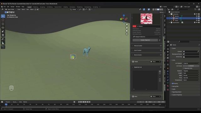 SCATTER OBJECTS in Blender! Getting Started with GeoScatter (Ep 1) смотреть онлайн