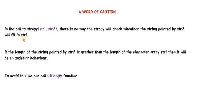 C String Library and String Copy Function - strcpy( ) смотреть онлайн