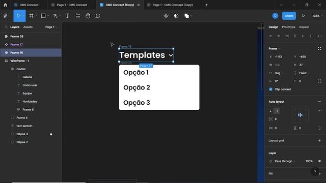 Tutorial Figma: Como fazer um Dropdown Menu смотреть онлайн