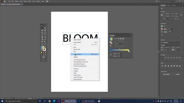 how to apply gradient to text Adobe illustrator 2021 смотреть онлайн