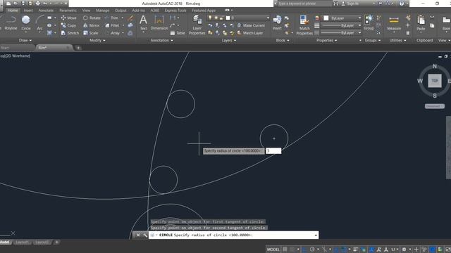 AutoCAD Tutorial - How to Make Rim смотреть онлайн