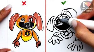 Как нарисовать DogDay из Poppy Playtime Chapter 3 Правильно и неправильно
