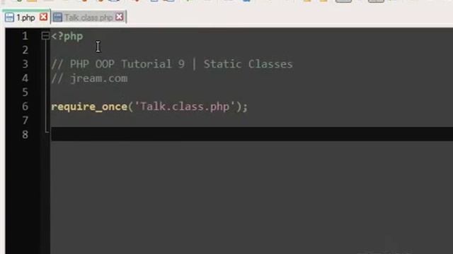 PHP Static Class Tutorial OOP 9 смотреть онлайн