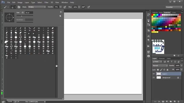 Brush tool in Photoshop in Bangla (Lesson 24) смотреть онлайн