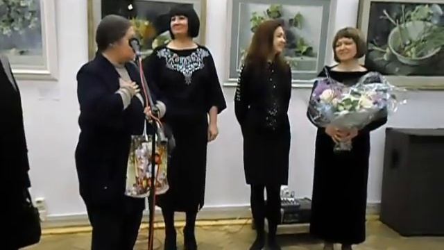Елена Базанова, акварелист. Открытие Выставки картин в Союзе художников Санкт-Петербург. смотреть онлайн