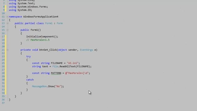 C# - Change a value in an .ini file смотреть онлайн