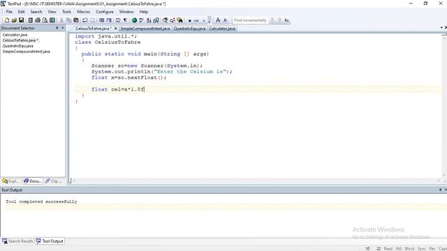 03_Celsium to Fahrenheit in Java Program смотреть онлайн