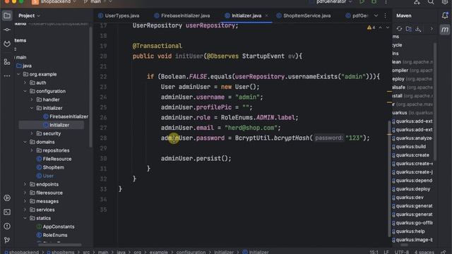 ecomerce app in java quarkus and hybernate panache part one смотреть онлайн