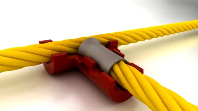 Т-образное пластиковое соединения для каната 16mm. T connector for 16mm rope. смотреть онлайн