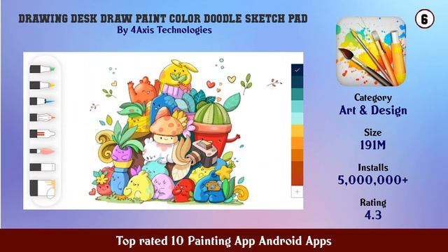 Top rated 10 Painting App Android Apps смотреть онлайн