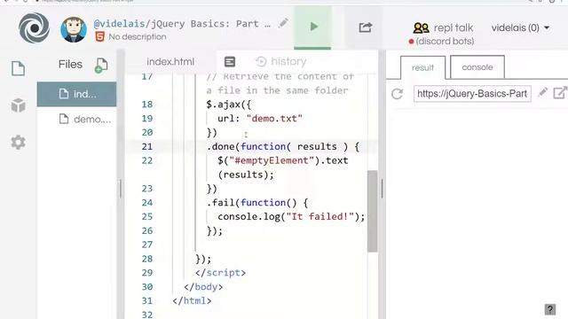 jQuery Basics: Part 4: Ajax смотреть онлайн