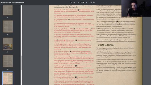 There's a brand new TABOO and FAQ List for ARKHAM HORROR: THE CARD GAME смотреть онлайн