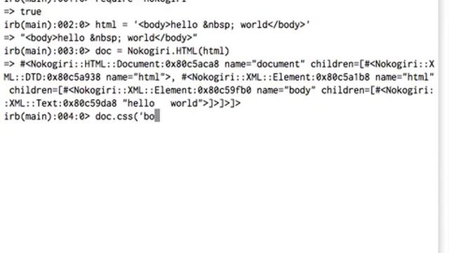irb nokogiri encoding смотреть онлайн
