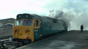 Холодный запуск дизельного тепловоза. Turbodiesel  V24, мощностью - 2410 л.с.