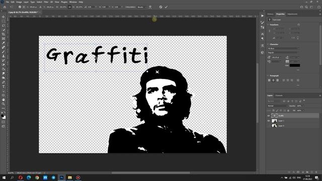GRAFFITI ON THE WALL: How to create a graffiti effect in Photoshop. смотреть онлайн