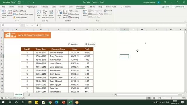 VBA TIPS AND TRICKS | ENGLISH | SORT TABLE AUTOMATICALLY смотреть онлайн