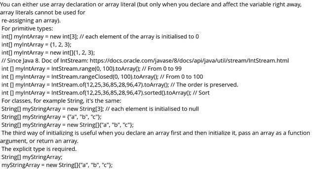 How do I declare and initialize an array in Java? смотреть онлайн