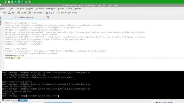 PYTHON-ova:Python 2 ile Python 3 arasındaki farklar смотреть онлайн