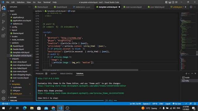 Article Search engine optimization through JSON |Shopify Theme DevelopmentCourse2022 in Hindi/Urdu смотреть онлайн
