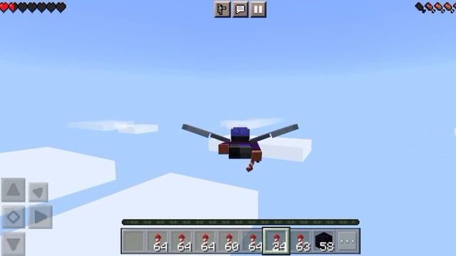 MINECRAFT как летать на элитрах на телефоне (как включать 3 лицо)???? смотреть онлайн