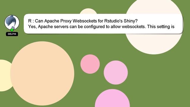 R : Can Apache Proxy Websockets for Rstudio's Shiny? смотреть онлайн