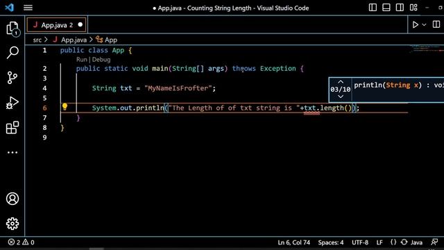 Java | Counting String Length | Tutorial #11 смотреть онлайн