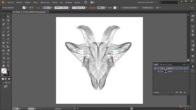 Illustrator 175 Efecto Wireframe con fusion смотреть онлайн