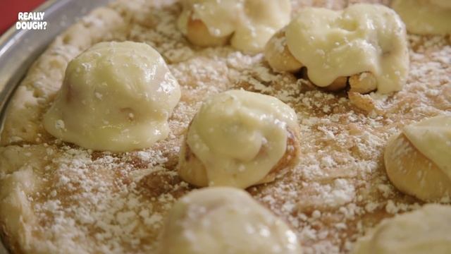 Cinnamon Bun Pizza: Pizza or Dessert? || Really Dough? смотреть онлайн