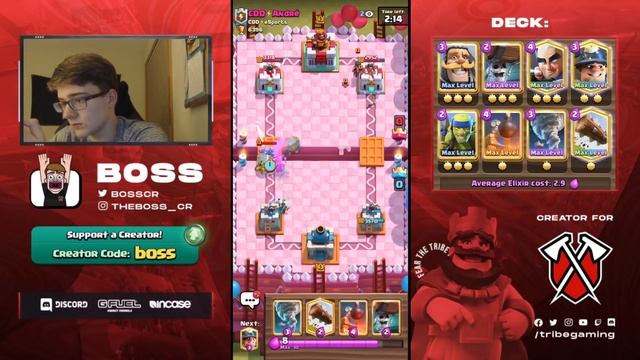 TOP LADDER PUSH with MAGIC ARCHER + NADO WB CYCLE! - CLASH ROYALE смотреть онлайн
