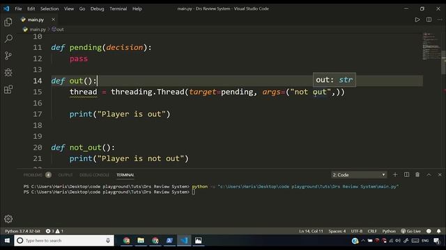 Project 3: Third Umpire Decision Review System (DRS Gully Cricket) |Python Tutorials in Hindi #123 смотреть онлайн