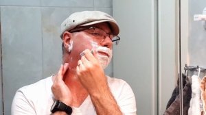 Бритьё №17 т образной бритвой RazoRock German 37 Slant Acqua Di Parma  Barbiere Shaving Cream