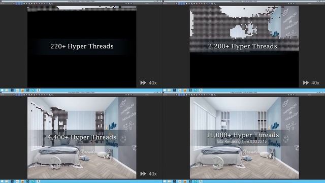 XRender, Unlimited Render Nodes with Super Fast Rendering Speed Comparison смотреть онлайн