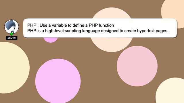 PHP : Use a variable to define a PHP function смотреть онлайн