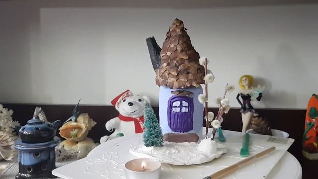 Дом в цветах// Сказочный " Зимний домик". смотреть онлайн