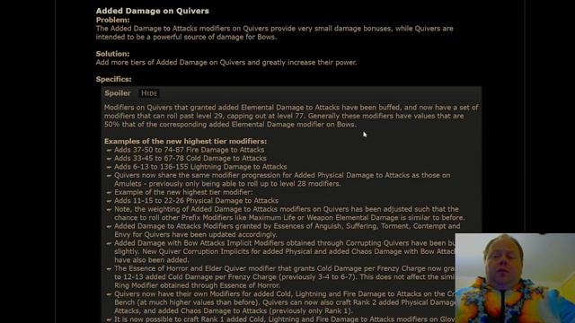 Patch Notes Initial Highlight: Rare Quiver Crafting & Better Mods - Path of Exile 3.16 Scourge POE смотреть онлайн