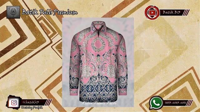Batik Tulis Premium || Motif Matahari "Warna Pink ,Corak Kombinasi Prada Gold || Batik B13 смотреть онлайн